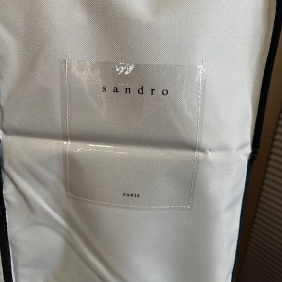 Sandro Black Size 36 Trench Coat Brand New with Tags - Picture 13 of 14